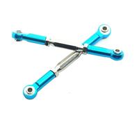 MKIUYVD Rc Biella per Auto per Traxxas per Slash 4X4 5807 HQ727 1/10 RC Auto Parti Aggiornate 2 Pezzi Collegamento Sterzo Regolabile Metallo Servo Link Pull Rod