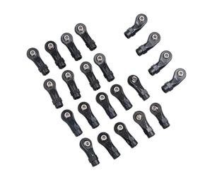 MKIUYVD Rc Biella per Auto per TRX-4 1/10 RC Crawler Auto Aggiornamenti Parti 22PCS estremità delle Aste Plastica Link Balls Testa A Sfera Fibbia Collegamento Pull Rod Offset