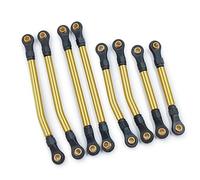 MKIUYVD Rc Biella per Auto per TRX4M per Defender 1/18 RC Crawler Auto Parti di Collegamento del Telaio 8 Pezzi Metallo Migliora I Collegamenti Liquidazione Set(Yellow)
