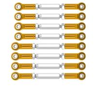 MKIUYVD Rc Biella per Auto per WPL C14 C24 per MN D90 MN99S 1/16 RC Auto Aggiornamenti Accessori Telaio Metallo Asta di Collegamento Pull Rod Tirante(Yellow)