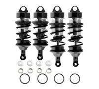 MKIUYVD RC Riempito Damper per ARRMA per Limitless per Infraction 1/7 Rc Accessori di Aggiornamento Dell'auto Parti Ammortizzatori Metallici Anteriori E Posteriori(Black)
