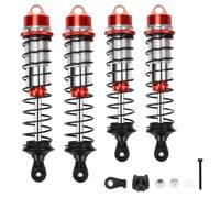 MKIUYVD RC Riempito Damper per Arrma per Outcast per Notorious 1/7 1/8 RC Car Upgrade Parts Accessories 4 Pezzi Ammortizzatore(Red)