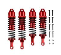 MKIUYVD RC Riempito Damper per Traxxas per Slash 4X4 per VXL 2WD per Rustler per Stampede per Hoss 1/10 Parti di Automobili RC Ammortizzatore Anteriore E Posteriore Metallo(Red)
