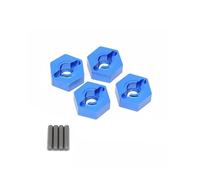 MKIUYVD Ricambi RC per ARRMA 3S per SENTON per VORTEKS per Typhon per Rock per Granite 1/10 Parti di Automobili RC 4 Pezzi Adattatore Mozzo Esagonale Ruota in Metallo 14mm(Blue)