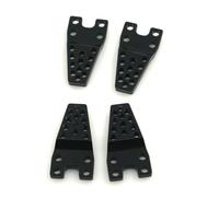 MKIUYVD Ricambi RC per Axial per SCX10 1/10 RC Crawler Auto Parti di Aggiornamento 4PCS Ammortizzatore in Alluminio Torre Sollevamento Inferiore Regolare Il Supporto(Black)
