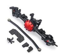 MKIUYVD Ricambi RC per Axial per SCX10 II AX90046 90047 90027 1/10 RC per Rock Crawler Parti di Automobili Anteriore in Metallo ASSE Posteriore Dritto Assale Completo(Front)