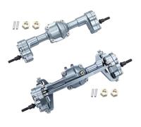 MKIUYVD Ricambi RC per FMS per FCX18 per FCX24 1/24 RC Parte Auto Accessori Parti di Ricambio Anteriore in Lega Alluminio ASSE Posteriore(Gray)