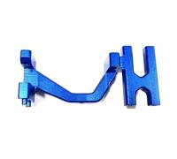 MKIUYVD Ricambi RC per LOSI per Baja per Rey 4WD 1/10 RC Accessori Auto Sterzo di Precisione in Lega Alluminio Servo Supporto Staffa Montaggio(Blue)