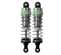 MKIUYVD Ricambi RC per MJX per Hyper per Go H16H H16E H16P 16207 16208 16209 16210 Parti di Automobili RC 73mm 80mm Ammortizzatore Ad Olio in Metallo(Green,2pcs 80mm)