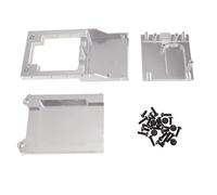 MKIUYVD Ricambi RC per MN per MN78 per MN168 1/12 rc Car Accessories Base di Installazione del Cambio in Metallo Staffa Motore Gruppo Trave Trasversale(Silver)