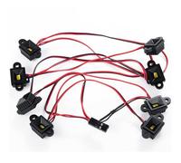 MKIUYVD Ricambi RC per TRX4 per TRX6 G63 per TRX-6 1/10 RC Crawler per Arrampicata Piatta Ruota per Auto Sopracciglio Luce Arco Lampada per Luci del Telaio(8pcs)