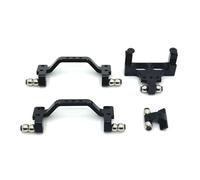 MKIUYVD Ricambi RC per WPL C64 1/16 rc Car Upgrade Parts Replacement Accessories Asta Anteriore Posteriore per Servo del Sedile Fisso per Kit Nero