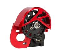 MKIUYVD Scatola Ingranaggi per Axial AX-10 SCX-10 II VS4-10 Parti di Aggiornamento del Telaio 1/10 rc Car Crawler Cambio Trasmissione A 3 Marce con Ingranaggio Motore(Red)