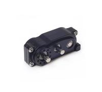 MKIUYVD Scatola Ingranaggi per Axial SCX10 Chassis Prefixal Trasmissione Ad Ingranaggi Planetari Aggiornamento Custodia di Trasferimento in Metallo con Albero Inverso 1/10 RC Crawler(Black)