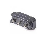 MKIUYVD Scatola Ingranaggi per Axial SCX10 Chassis Prefixal Trasmissione Ad Ingranaggi Planetari Aggiornamento Custodia di Trasferimento in Metallo con Albero Inverso 1/10 RC Crawler(Gray)