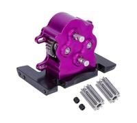 MKIUYVD Scatola Ingranaggi per SCX10 per Capra per Comp per Build in Lega di Alluminio Doppia Trasmissione Dig Gearbox 1/10 RC Crawler Car Upgrade Parts(Purple)