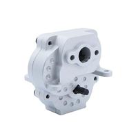 MKIUYVD Scatola Ingranaggi per Traxxas TRX4M Metal Gearbox Assembly Upgrade Transmission con Ingranaggi Interni 1/18 RC Crawler Car Parts(Silver)