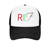 MKJDFTYU Lettere del RIF Bandiera della Repubblica del RIF Cappelli da Baseball a Rete per Femmine Primavera Maschile da Spiaggia Cappelli da papà con Visiera