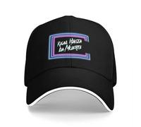 MKJDFTYU Strisce Anuel AA Real Hasta La Muerte Cappellini da Baseball Personalizzati Donne Uomini Unisex Maschili Cappello da Spiaggia Cappello da Spiaggia Cappello Snapback