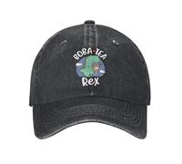 MKJDFTYU Tea Rex Cappello da Baseball Casual Spring Boba Tea Rex Trucker Cappello da Tennis, Cappello Snapback Respirante, Coppia di Cappellini da Baseball Street Style
