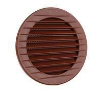 MKK Griglia di Ventilazione per Esterni, Protezione dagli Insetti, Colore Bianco, Grigio, Marrone, Antracite, Rosso Mattone, 60, 70, 80, 90, 100, 110, 120, 125, 150, 160 mm, Rosso Mattone, Ø 110 mm