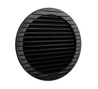 MKK Griglia di ventilazione per esterni, protezione dagli insetti, colore bianco, grigio, marrone, antracite, rosso mattone, 60, 70, 80, 90, 100, 120, 125, 150 mm, nero, Ø 150 mm