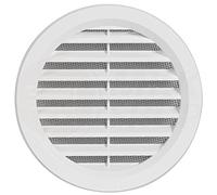 MKK Lüftungsgitter Garage ASA Kunststoff Weiß Ø 100 mm Tür Bad WC Zuluft Abluft r...