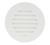 MKK Lüftungsgitter rund Insektenschutz Weiß Ø 125 mm