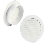 MKK Lüftungsgitter rund Insektenschutz Weiß Ø 90 mm