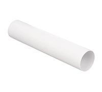 MKK Ventilatore di scarico, tubo di ventilazione, diametro 125 mm, lunghezza 1 m, tubo rotondo in plastica, tubo, canale, aria di scarico, diametro 12,5 cm e lunghezza 100 cm, sistema