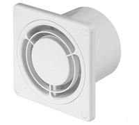 MKK Ventola da bagno Ø 100 mm 10 cm RING bianco ventilatore frontale ventilatore da soffitto ventilatore da parete ventilatore da bagno ventilatore da incasso ventilatore da incasso per bagno cucina