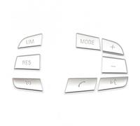 MKKDYC Auto Volante Pulsanti Compatibile con BMW per X1 X3 X5 F10 F20 F30 F34 F25 E70 Volante Multifunzione Controllo Volume Audio Interruttore Pulsante Copertura Adesivo