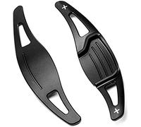 MKKDYC Palette Cambio Prolunghe Compatibile con Ford per Mondeo per Vignale per Parti di Automobili del Cambio del Volante del Volante dell'automobile in Titanio(Black)