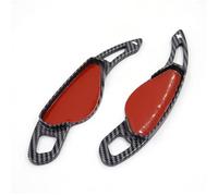 MKKDYC Palette Cambio Prolunghe Compatibile con Jaguar per XF per F-Pace per Type X760 X250 X260 X761 X351 Adesivi per Volante per Auto ABS Car Sports Shift Paddle Shifter(Carbon Black)