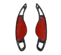 MKKDYC Palette Cambio Prolunghe Compatibile con Jaguar per XF per F-Pace per Type X760 X250 X260 X761 X351 Adesivi per Volante per Auto ABS Car Sports Shift Paddle Shifter(Forged Carbon)