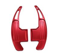 MKKDYC Palette Cambio Prolunghe Compatibile con Mustang 2015 2016 2017 2018 2019 2020 Volante per Auto Leve del Cambio Paddle Lega di Alluminio Estendere Il Rivestimento(Red)