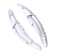 MKKDYC Palette Cambio Prolunghe Compatibile con Porsche per Macan 2014 2015 2016 2017 2018 2019 per Cayenne 2015 2016 2017 2018 2019 Comandi del Cambio al Volante Dell'auto(Silver)