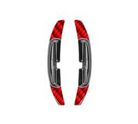 MKKDYC Palette Cambio Prolunghe Compatibile con Porsche per Macan 2022 2023 2024 per Panamera 2021 Car Steering Wheel Shifter Paddle Extension Car Paddle Shifters Shift Volante(Red)