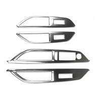 MKKHUYLBCM Accessori Tuning Kit per P&eugeot 3008 GT 5008 GT 2017 2018 4 Pezzi in Acciaio Inox per Pannello Controllo Dell'interruttore Alzacristalli Auto