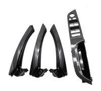 MKKHUYLBCM Maniglia Porta Interna Per Serie 3 E90 E91 316 318 320 325 328i 2004-2012 Maniglia Interna Portiera Rivestimento Set Completo(Carbon,35.5 High-end)