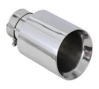 MKKHUYLBCM Terminale Punta Scarico per Benz 1 PC Car Tubo di Scarico in Acciaio Inossidabile Modificato Universale Bordo Smussato E Puntale Marmitta Lucida(51mm in 114mm out)