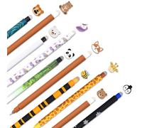 MKKZLPN Penne gel cancellabili con inchiostro cancellabile termosensibile, cancelleria a forma di animale, diametro punta 0,7 mm, per bambini e adulti, schizzi, disegni, forniture scolastiche e