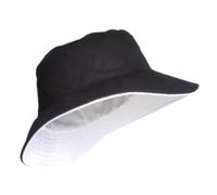 MKLHAVB Cappello da Pescatore da Uomo E da Donna, con Testa Grande, Reversibile, Taglia Grande, Cappello da Sole Hip Hop, Marea Grande Cappello A Secchiello Unisex(Black And White,XL 60-62cm)