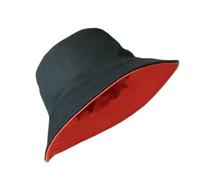 MKLHAVB Cappello da Pescatore da Uomo E da Donna, con Testa Grande, Reversibile, Taglia Grande, Cappello da Sole Hip Hop, Marea Grande Cappello A Secchiello Unisex(Black Orange Red,XL 60-62cm)