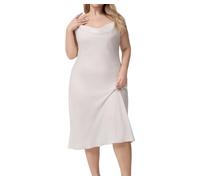 MKLQLS Camicia da Notte di Lusso in Raso per Donna, Lunga E Sexy Camicia da Notte in Seta per Donna, Taglie Forti con Spalline Sottili, Pigiami, Vestaglie da Notte da Donna
