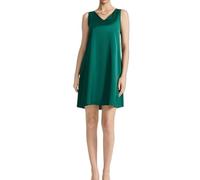 MKLQLS Camicia da Notte in Raso per Donna - Camicia da Notte in Seta Elegante E Sexy con Spalline per Signore - Corta E Morbida con Scollo a V, negligé, Abbigliamento da Notte Verde M