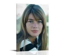 MKLYUA Françoise HardyPoster su tela, decorazione classica, impermeabile, resistente allo sbiadimento, universale, decorazione artistica da parete per amici e insegnanti, 50 x 75 cm, con cornice