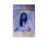 MKLYUA Gracie Abrams, poster su tela, decorazione classica, impermeabile, impermeabile, universale, decorazione artistica da parete, idea regalo per amici e insegnanti, 30 x 45 cm, senza cornice