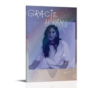 MKLYUA Gracie Abrams, poster su tela, decorazione classica, impermeabile, impermeabile, universale, decorazione artistica da parete, idea regalo per amici e insegnanti, 50 x 75 cm, con cornice