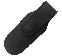 MKM CUSTODIA IN PELLE TASCABILE - con CLIP MAGNETICO - NERA, PELLE CONCIATA AL VEGETALE AL 100% MK P